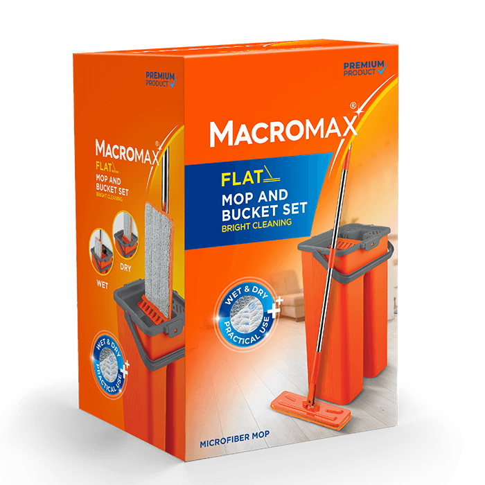 Macromax Flat Mop & Bucket