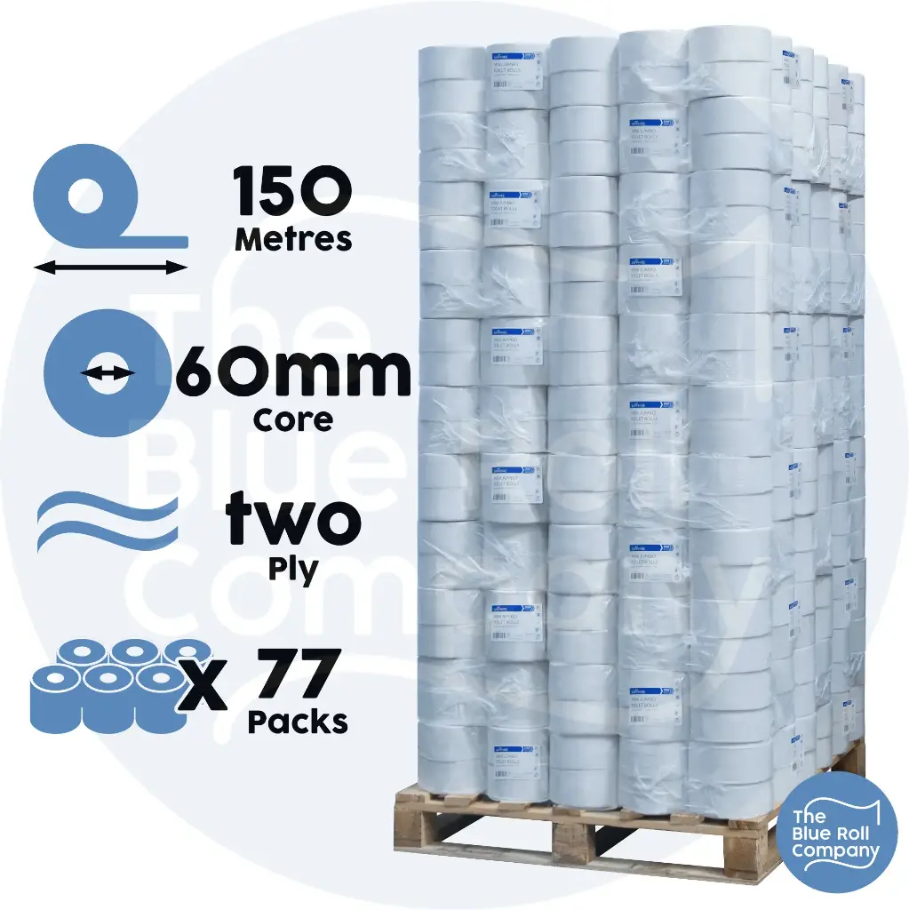 Mini Jumbo Toilet Roll - Pallet (2.5" / 60mm)