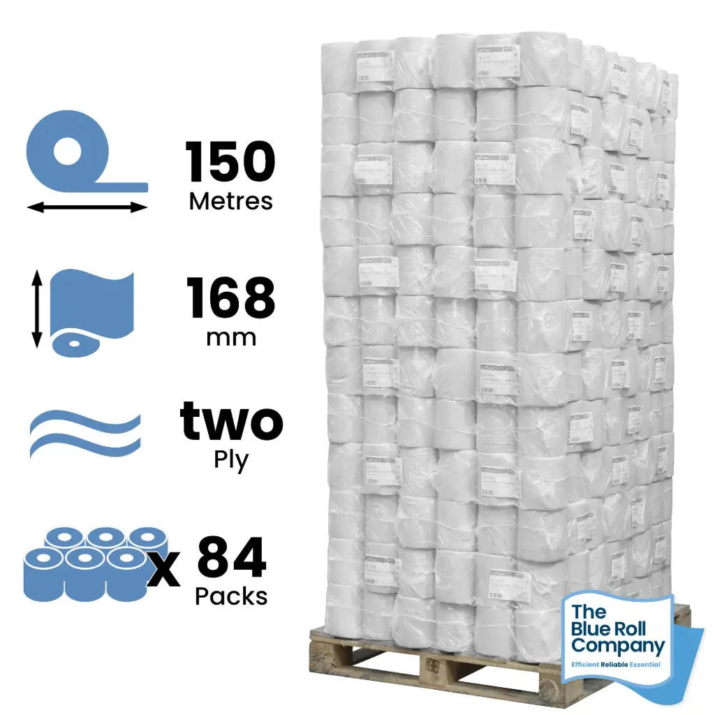 White Premium Centrefeed - 150m - Pallet