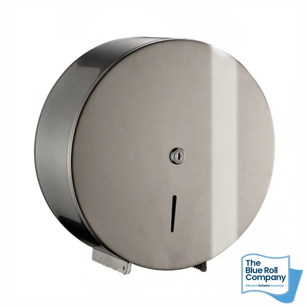 Jumbo Toilet Roll Dispenser -  Stainless Steel  (Jumbo)