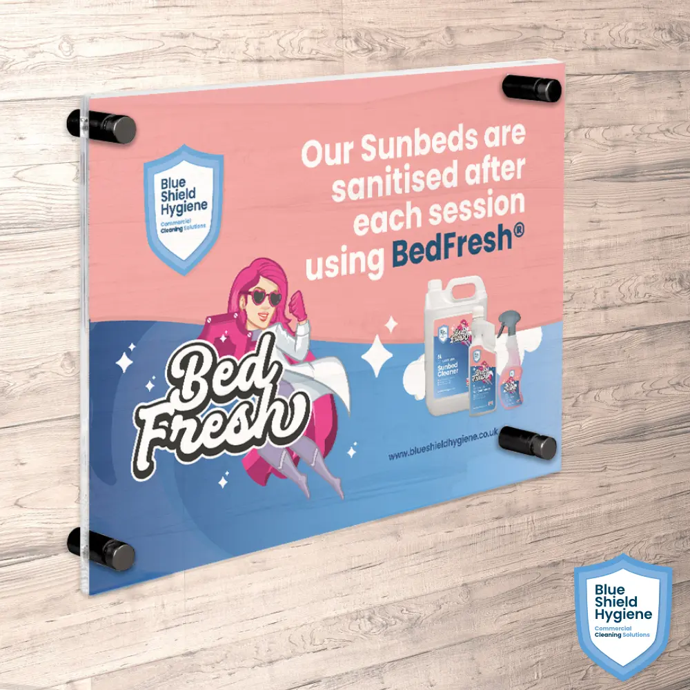 BedFresh - A5 Perspex Wall Plaque