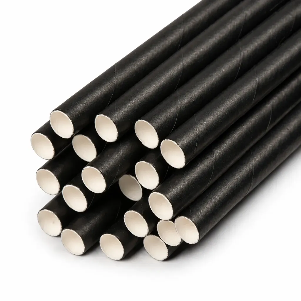 Black Paper Straw - 20cm