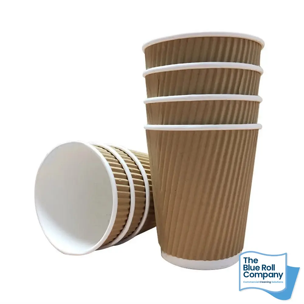 Kraft Brown Ripple Coffee Cup (8oz)
