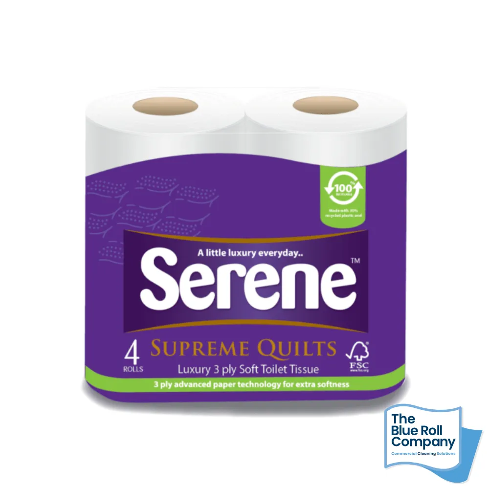 [BSH-3plyQTR] Serene - Supreme Quilted Luxury Toilet Tissue - 3ply