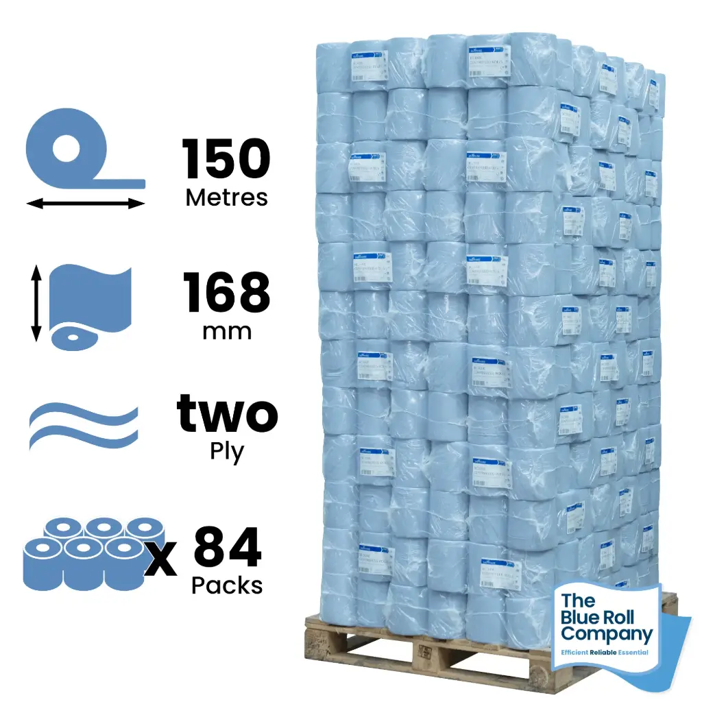 Blue Premium Centrefeed - Pallet (50 Metres)